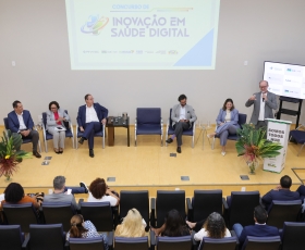 Lançamento do concurso de inovação digital em saúde digital (HuB). 01/04/2026 Foto: Beto Monteiro/Ascom GRE